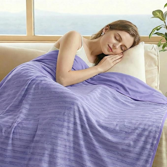 Guohaoi Cooling Blanket for Hot Sleepers and Night Sweats 60"x90" Full Size | Arc-Chill Q-Max >0.5 Cool Fiber,100% Oeko-Tex Certified Lightweight Summer Blanket for Travel/Outdoor Ultra Cold Breathable