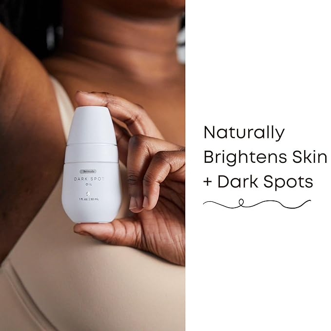 Bushbalm Dark Spot Oil - Helps Brighten and Reduce Hyperpigmentation, Razor Burn & Underarm Bumps - Soothe Skin from Post Shave Itchiness, Irritation & Redness, 30 ml - Bermuda Oil