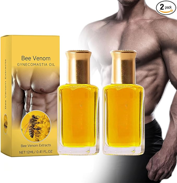 ThermoFirm Bee Venom Oil,Advanced Chest Muscles Bee Venom Oil,Natural Ingredients,Strengthen The Chest Muscles（2Pcs）