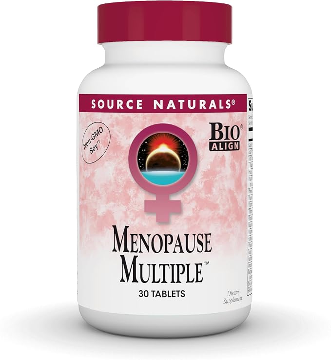 Source Naturals Menopause Multiple, Multi-System Support for Menopause*, Non-GMO Soy - 30 Tablets