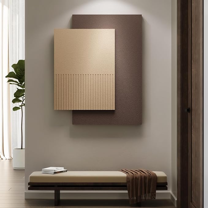 Cuspin Large Brown 3D Textured Wall Art