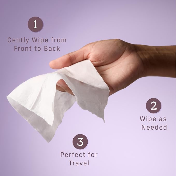 Niches & Nooks Unscented pH Balanced Aloe Vera Feminine Flushable Wipes for Women with Sensitive Skin – Fragrance Free – Odor Neutralizing – Daily Intimate Flushable Feminine Hygiene Wipes – 45 Ct.