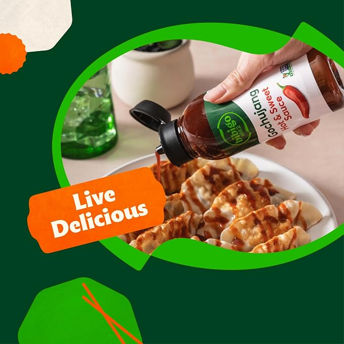 Bibigo Korean-Style Hot & Sweet Gochujang Sauce, 12.16 Ounce (Pack of 2)