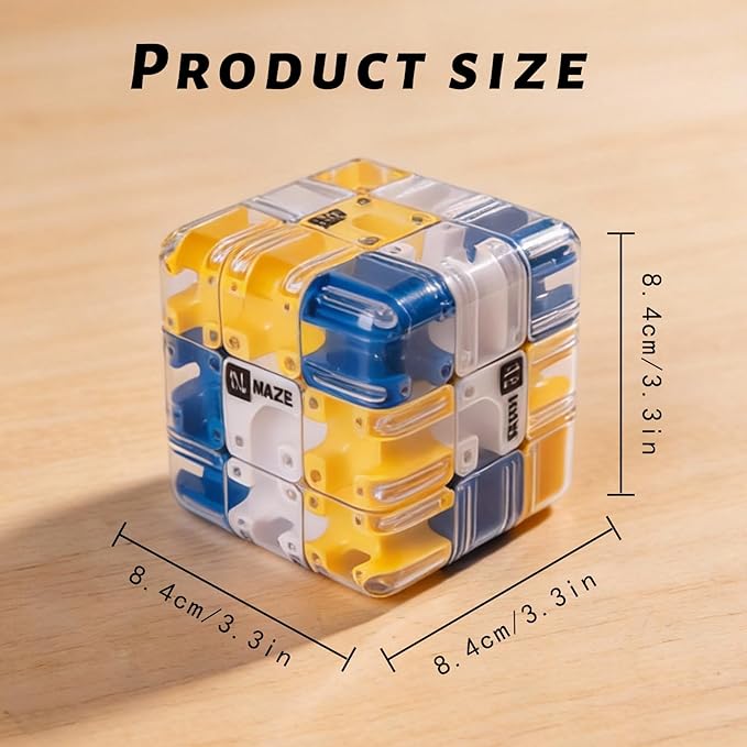 3D Cube Puzzle for Kids Color Matched Game Brain Teaser Game,Educational Learning Toys for Logical Thinking, Family Board Games, Durable Puzzle Cube Gift for Birthday and Holidays