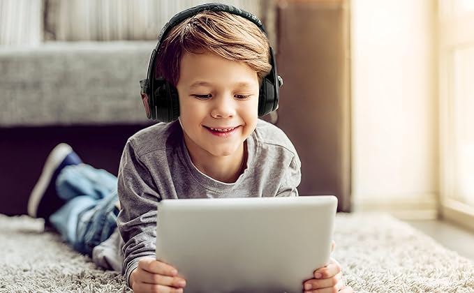 eKids Jurassic World Bluetooth Headphones, Wireless Headphones with Microphone Includes Aux Cord, Kids Earphones for School, Home, or Travel