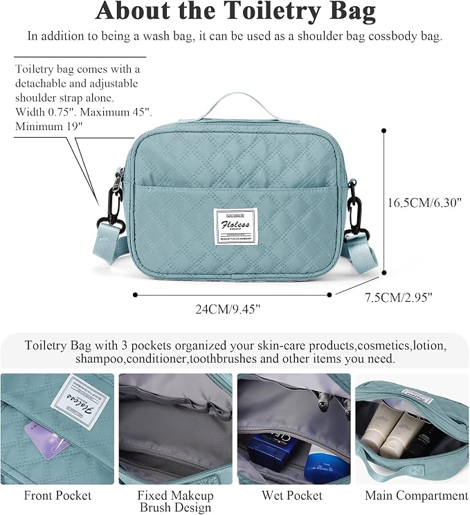 Travel Duffel Bag, Carry On Overnight Weekender Bags for Women | Travel Bag with Wet Pocket & Trolley Sleeve, For Spirit Airlines 18x14x8 Personal Item Bag