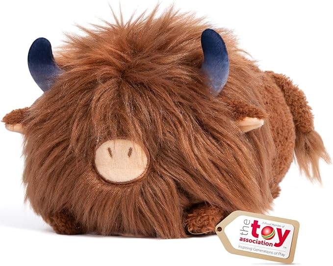 Mewaii Cute Highland Cow Plush, Kawaii Plushies Cow Stuffed Animal, Highland Cow Toy Pillow, Soft Squishy Gifts for Girls (16 Inch)