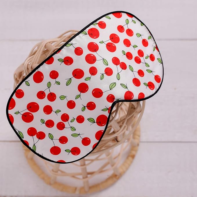 Maxfeel 100% Pure Silk Eye Mask Sleep Eye Mask Eye Cover Eyeshade Sleeping Eye Mask Printed Colors (#18)