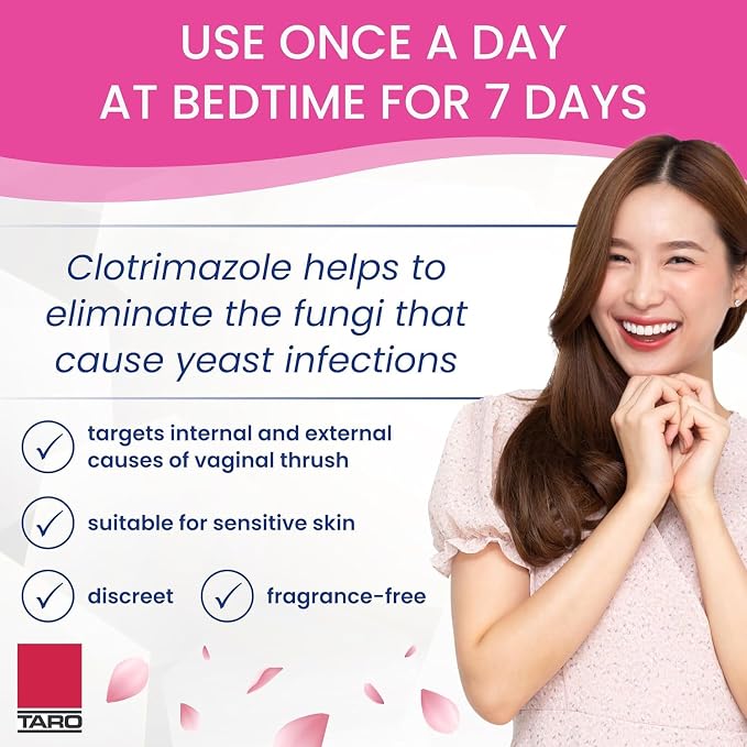 Clotrimazole USP 1% 7-Day Vaginal Cream 1.5 Oz (45g) Yeast Infection Treatment, Feminine Anti-Itch Cream for External Itching & Irritation (Pack of 4)