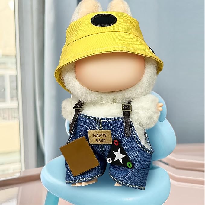 Clothes Fit for 27CM Doll, Fashion Doll Clothes Outfit Set Cute Theme Designer Toys Dress Accessories for Collector Fans Display (Star Yellow Hat)