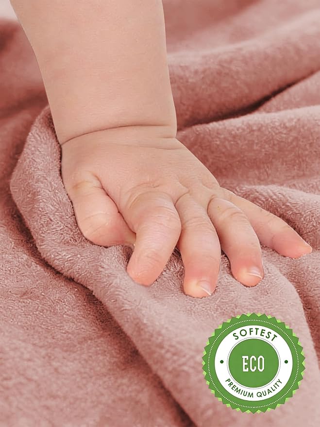 HIPHOP PANDA Baby Washcloths, Rayon Made from Bamboo - 2 Layer Ultra Soft Absorbent Newborn Bath Face Towel - Reusable Baby Wipes for Delicate Skin - Boho Earth Tones, 6 Pack