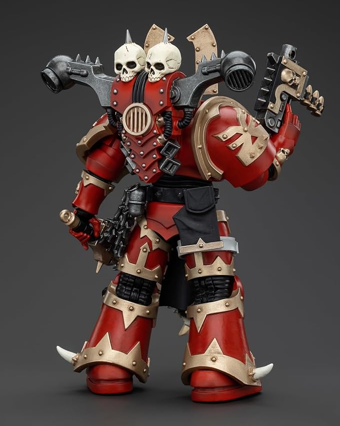 Pipigirl JoyToy GW 40K Genuine License 1:18 Action Figure, World Eaters Khorne 6, 4.96 inch Collectible Action Figures Sets