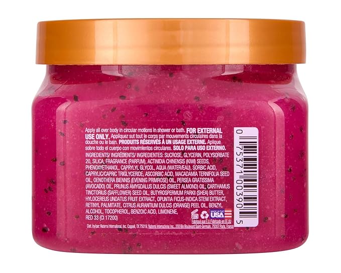 Tree Hut Dragon Fruit Shea Sugar Scrub, Exfoliating, Hydrating & Moisturizing Body Scrub with Shea Butter & Nourishing Essential Oils, Smooth & Soften Skin, 18 oz