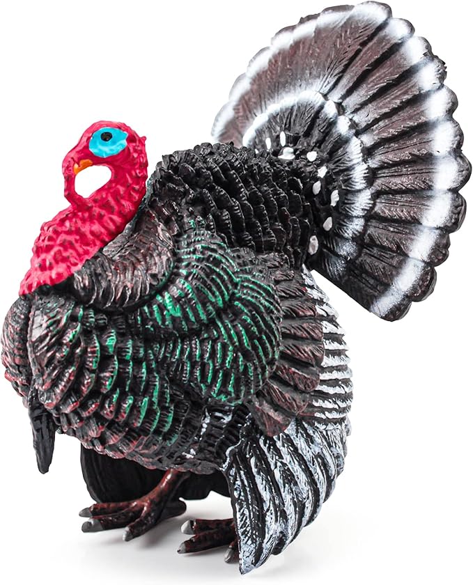 LC JoyCre 3 Inch Animals Turkey Toys Turkey Figurine Farm Animal Figurines for Toddlers Preschool Animals Figures Eduactional Model Toy for Kids Party Decoration