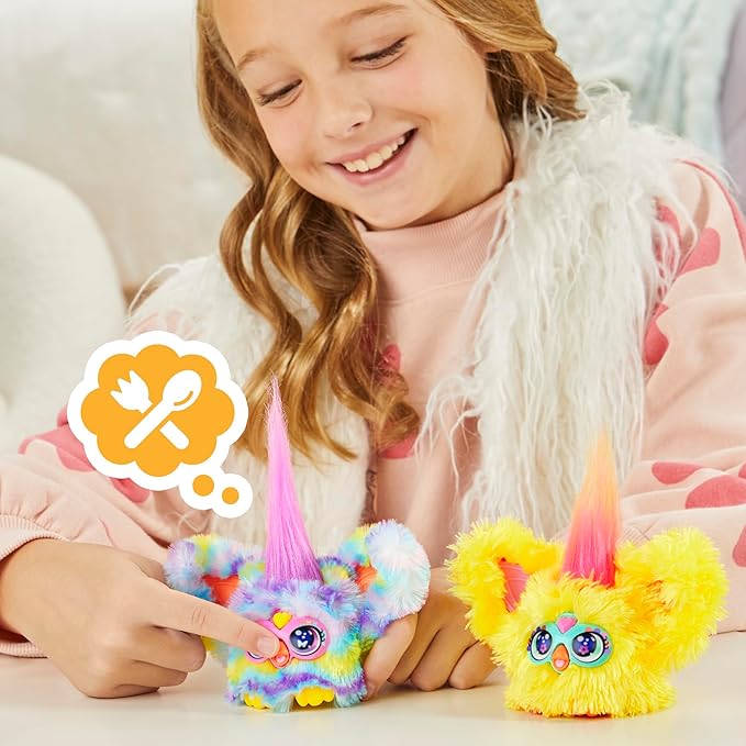 Furby Furblets 2 Pack of Spring Mini Friends Nug-Ette & Swee-Dee, Easter Egg & Chick Themed, Electronic Plush Toys, Multicolor, Back to School Gifts, Ages 6+ (Amazon Exclusive)