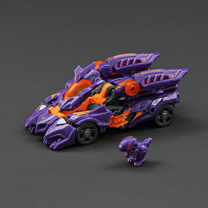 52TOYS BEASTDRIVE BD-03 Naughty Saur Deformation Toys Action Figure, Converting Toys in Vehicle and Beast, Perfect Birthday Party Gift for Teens and Adults