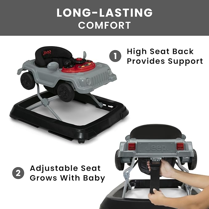 Jeep Wrangler Activity Walker by Delta Children, Grey