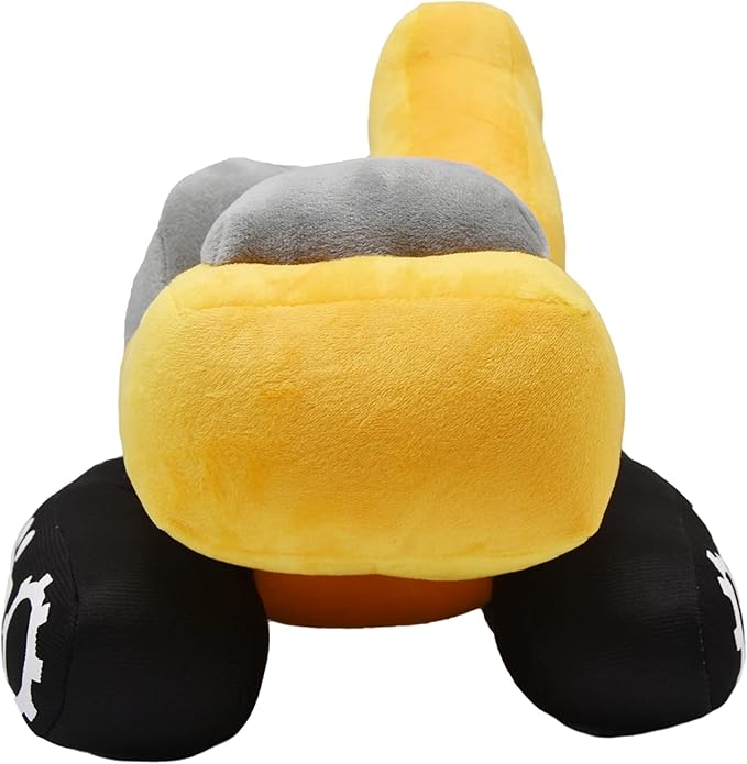 Soft Excavator Stuffed Construction Toy Super Cute Plush Digger Trucks Excellent Gifts for Kids or Birthday Party 11 Inches