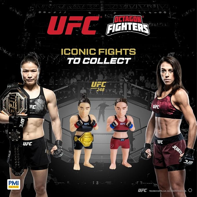 UFC 2.5-Inch Collectible Figures 8-Pack Deluxe Box – Includes 8 Fighters with Accessories, Realistic Poses, and Officially Licensed UFC Collectibles by PMI
