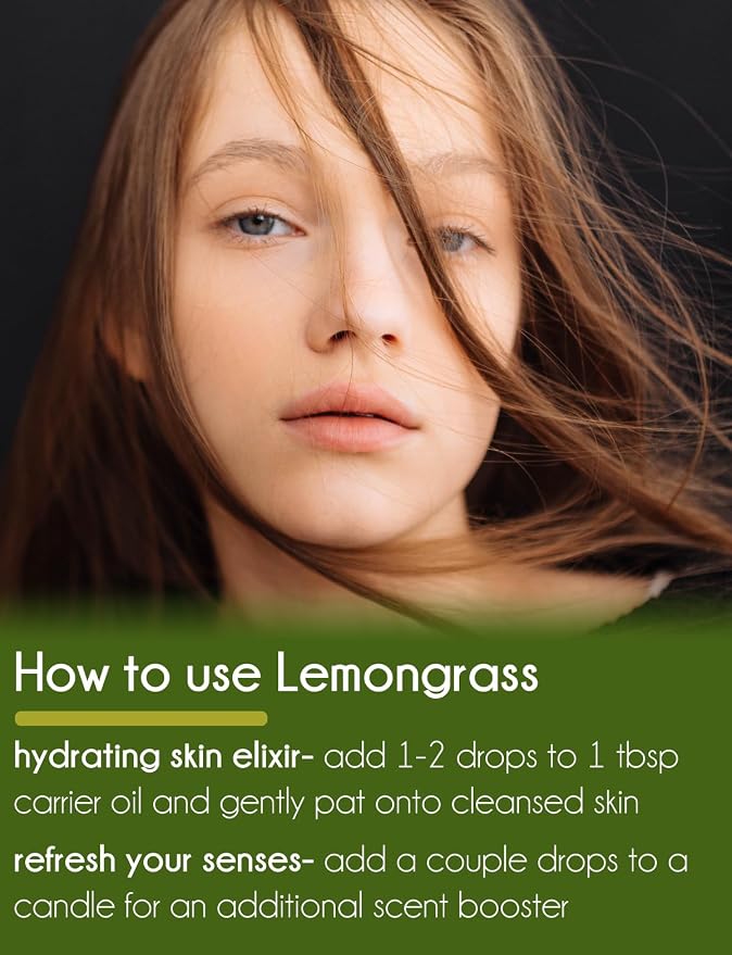 Lemongrass Essential Oil - 15 ml - 100% Pure Essential Oil - GreenHealth