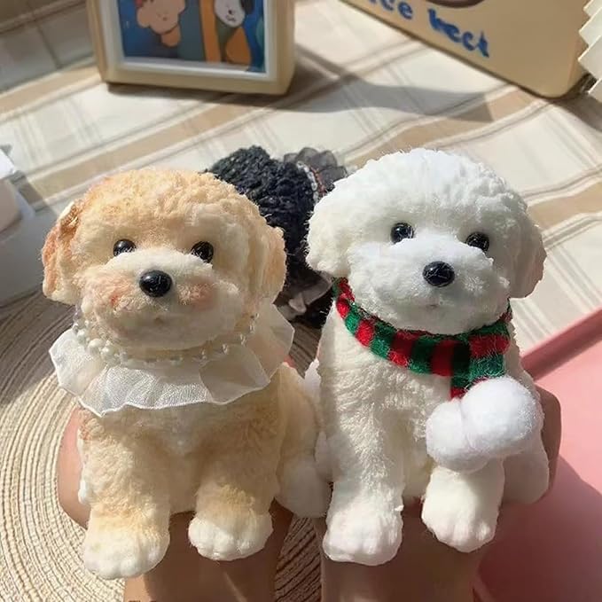 Taba Squishy Toys -Ultra-Soft Squishy Stress Relief Toys for Kids Adults,Anxiety Relief Party Favors Gifts,Handmade Squishy Dog Stress Relief Toy for Girls & Boys(White)