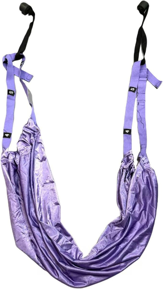 Aerial Yoga Stretching Strap - Adjustable Yoga Straps for Stretching, Flexibility & Inversion Training | Portable with Pouch for Pilates, Ballet, Gymnastics