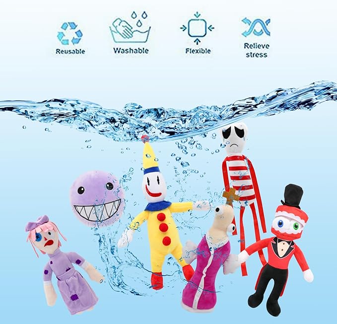 The Amazing Digital Circus Plush,12" Pomni Plushies Toy Gift, Cute Stuffed Figure Doll for Kids and Adults, Birthday Halloween Christmas Choice for Boys Girls
