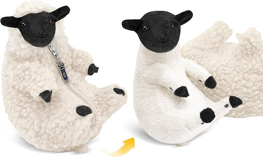 AGRIMONY Cute Shaved Sheep Stuffed Animals,Small Plushies Kawaii Lamb Plush Toys, Easter Valentines Mothers Day Birthday Christmas Funny Gifts Sheep Decor for Kids Girls Boys Teens Women