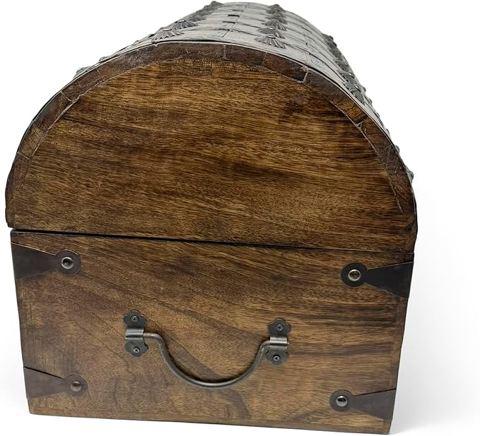 Treasure Chest Keepsake and Decorative Wood Box - Storage Box (XXX-Large 16x11x11)