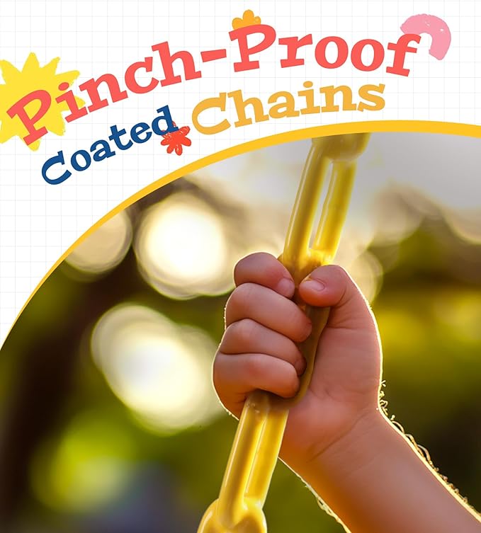 little dove High Back Full Bucket,Toddler Swing with Coated Chains & Triangle Dip Pinch Protection for Safety,Baby Swing Outdoor with Locking Buckles,Toddler Bucket Swing for Backyard,Playground,Green