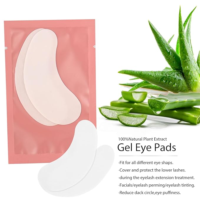 100 Pair Under Eye Pads Eyelash Extensions Patches Lash Extension Lint Free Under Hydrogel Eye Mask Pads Beauty Tools