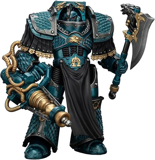 JoyToy 40K Genuine License 1:18 Action Figure, Alpha Legion Lernaean Terminator with Conversion Beam Cannon, 4.96 inch Collectible Action Figures Sets