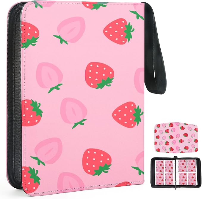 Collectible Trading Card Albums, 400 Card Holders with 50 Removable Sleeves, Portable 4 Pockets Collectible Trading Card Binder, PU Card Collection Binder for MTG, TCG, Sport Card, Game Cards