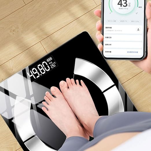 Compact Smart Scale, Advanced Body Monitor, Wellness Tool with Fast, Office Gadget with Reliable Detail, 10.24 x 10.24in Kitchen Device, Travel Accessory for Pregnancy Care