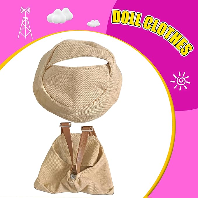 Fits 5.9-6.7 in for Clothes Doll Accessories Suit (NO Doll) Stylish Cute Clothes for Dress up Unique Style Universal Trendy Toy (B01)