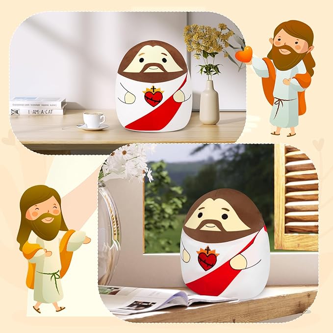 Jesus Plush Toy My Friend Jesus Stuffed Doll Christ Religious Toys, Savior Plush Doll Christian Figure Classic Religious