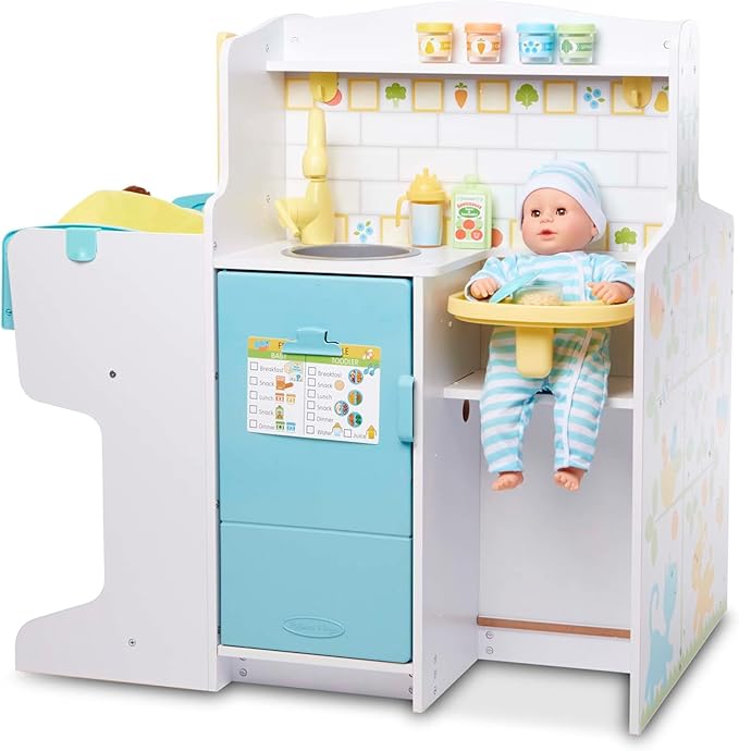 Melissa & Doug Mine to Love Baby Care Activity Center for Dolls - Kitchen, Nursery, Bathing-Changing
