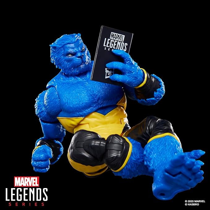 Marvel Legends Series Marvel's Beast, Astonishing X-Men Comics-Inspired Collectible 6-Inch Scale Action Figure with Character-Sized Comic Accessory
