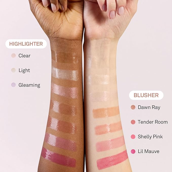 hince True Dimension Radiance Balm - Highlighter for Korean Glass Skin, Blush for Cheeks, Cream Blush, Contour Stick, Natural Glowy Look, Clean Makeup for Radiant Complexion, 10g (DAWN RAY, TP002)