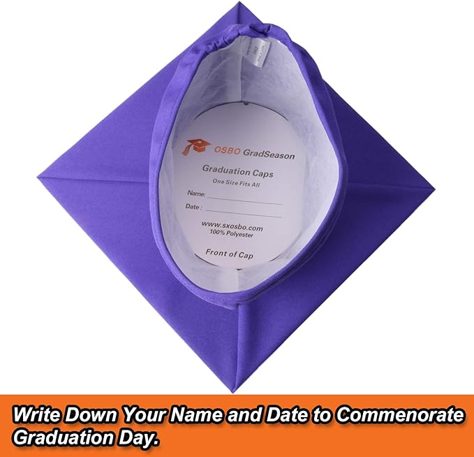OSBO GradSeason Unisex Matte Kindergarten Graduation Gown Cap Tassel Set 2025