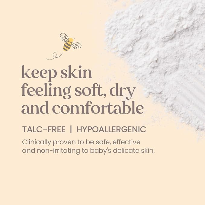 Burt's Bees Baby Dusting Powder,100% Natural Origin Baby Powder Talc-Free,7.5 oz. Bottle,(Pack of 2)
