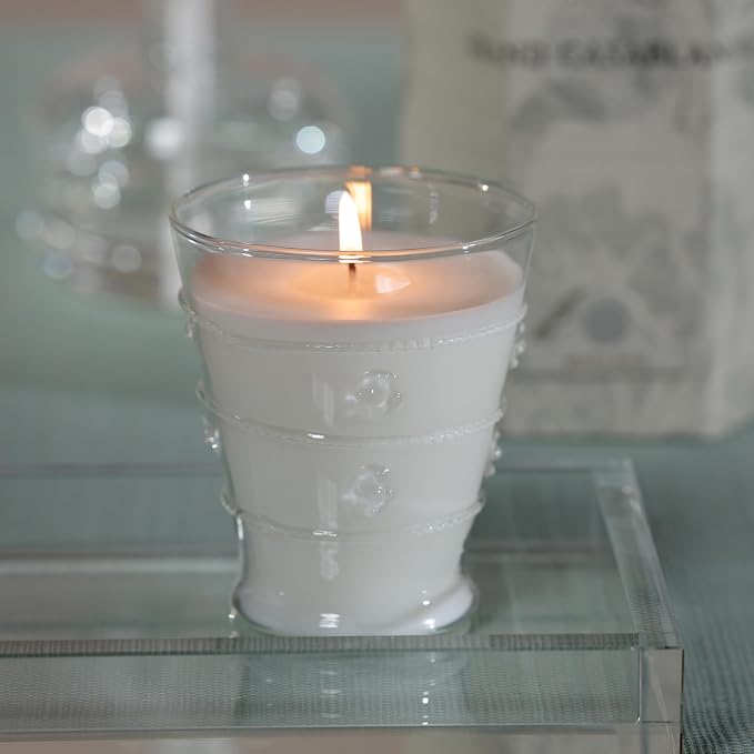 Zodax Grand Casablanca Glass Jar Scented Candle Trio for Home Decor - Ideal for Kitchen and Bathroom - Makes a Great Gift for Women and Men - Tahitian Gardenia - 8.3 Oz.