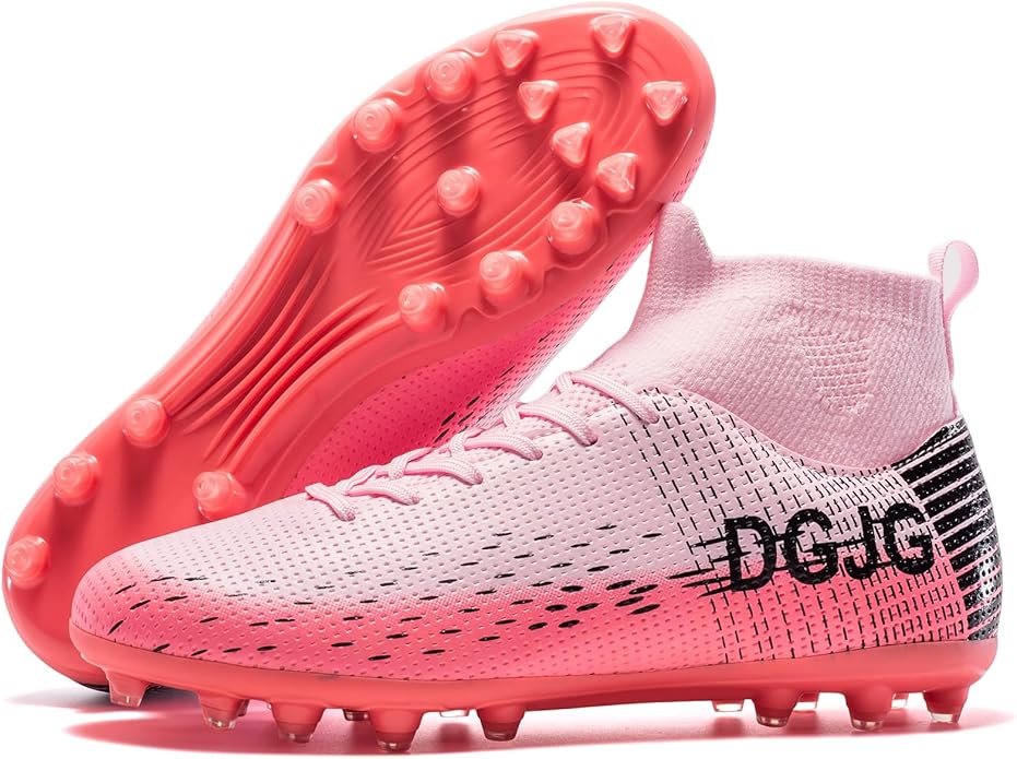 Boys Girls Soccer Cleats High-top Training Soccer Shoes
