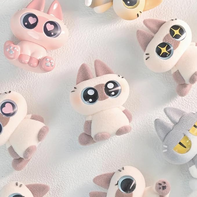 BEEMAI Nobeko Azukisan Mini Bean Series Blind Box Single Box, Contains 3 Figures No Repeat (Pack of 2)