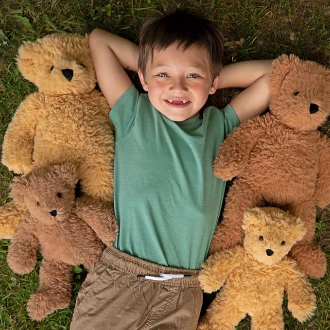 Vermont Teddy Bear Stuffed Animals – 18 Inch Whipped Honey Brown Stuffed Teddy Bear, Super Soft Collection – Collectible Plushie Gift for All Ages
