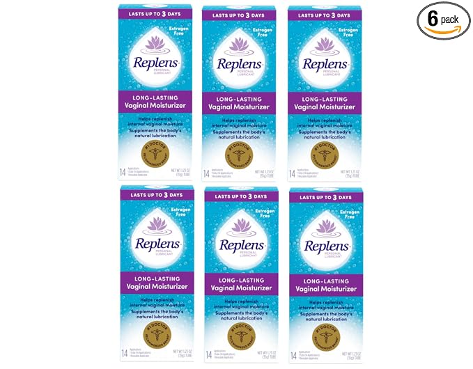 Replens Long-Lasting Vaginal Moisturizer - 14 ct, Pack of 6