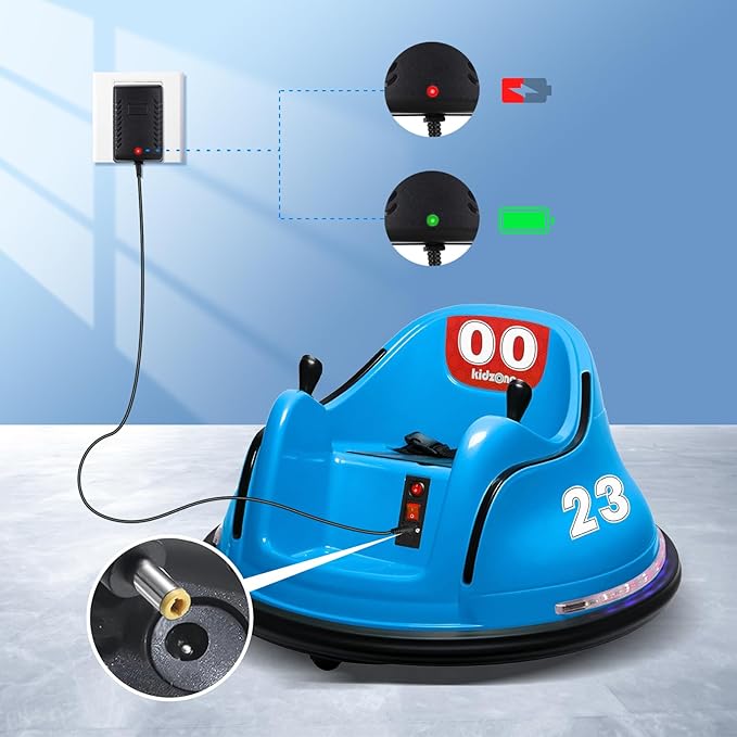 6V Battery Charger for Ride on Toys, 6V Charger for Kidzone Bumper Car, 6V Charger for Ride on Car Best Choice Products SUV Powered Accessories, Universal 6V Bumper Car Charger for Flybar
