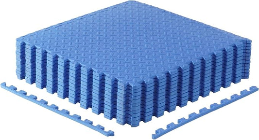 CAP Puzzle Exercise Mats | 1/2” Thick EVA Interlocking Foam Tiles for Home Gym Flooring | Multiple Options
