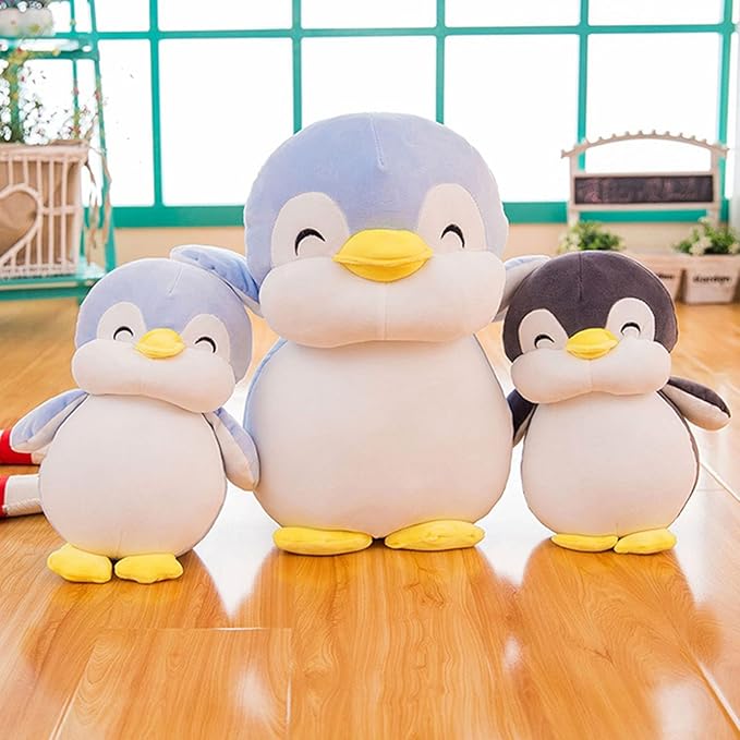 12 Inch Plush Penguin Stuffed Animal Hugging Pillow with Smile Face - Cuddly Penguin Plushie Toy for Kids and Lovers - Perfect for Birthdays, Valentine's, Christmas