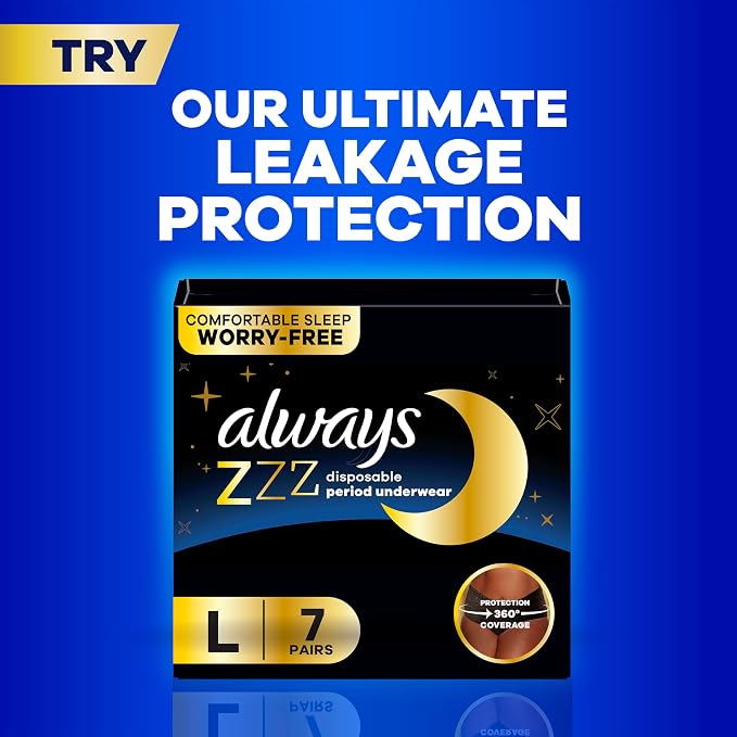 Always Maxi Feminine Pads with Wings for Women, Size 2, Long Super Absorbency, Unscented, 192 Count (6 Packs of 32)